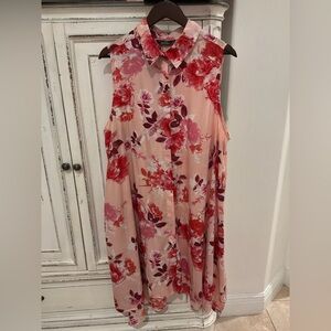 Mlle Gabrielle Red and Pink Floral Dress